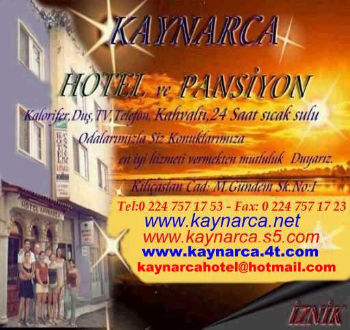 i Z N i K ( NIKAEA ) KAYNARCA HOTEL & PANSION VE BiLGiSAYAR HiZMETLERi.